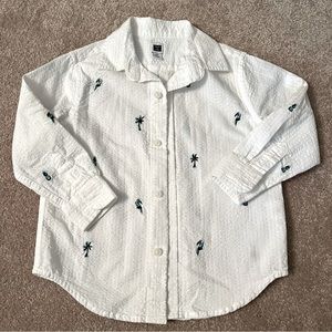 EUC Button Up Tropical Cotton Shirt from Janie and Jack